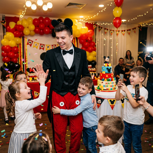 petrecere copii curte Popești-Leordeni animatori